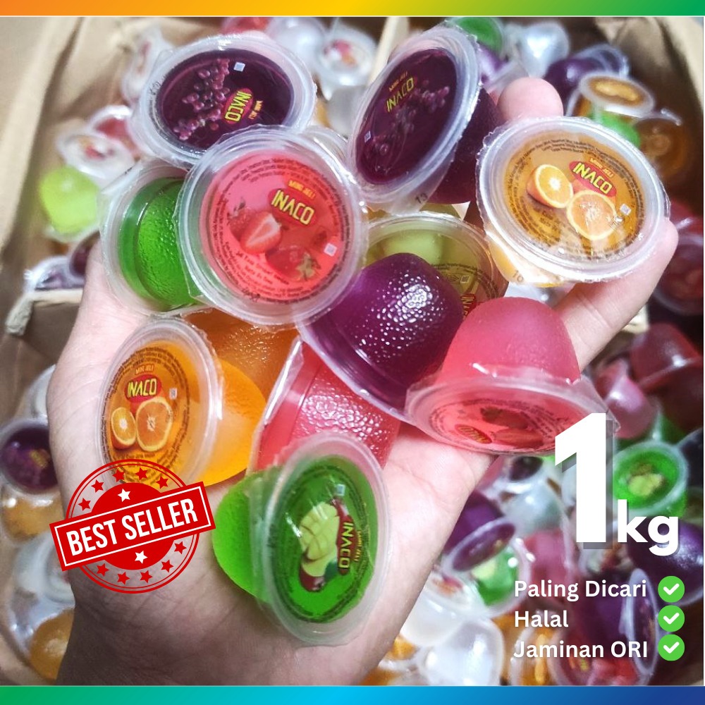 

Jelly INACO 1kg TERLARIS Jajan Lebaran Aneka Rasa Kemasan Plastik READY