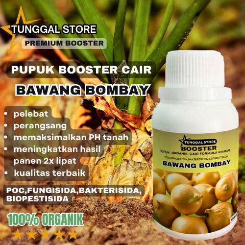Booster Organik Cair Tanaman Bawang Bombay, Kompos Organik pelebat dan perangsang bawang bombay100ml