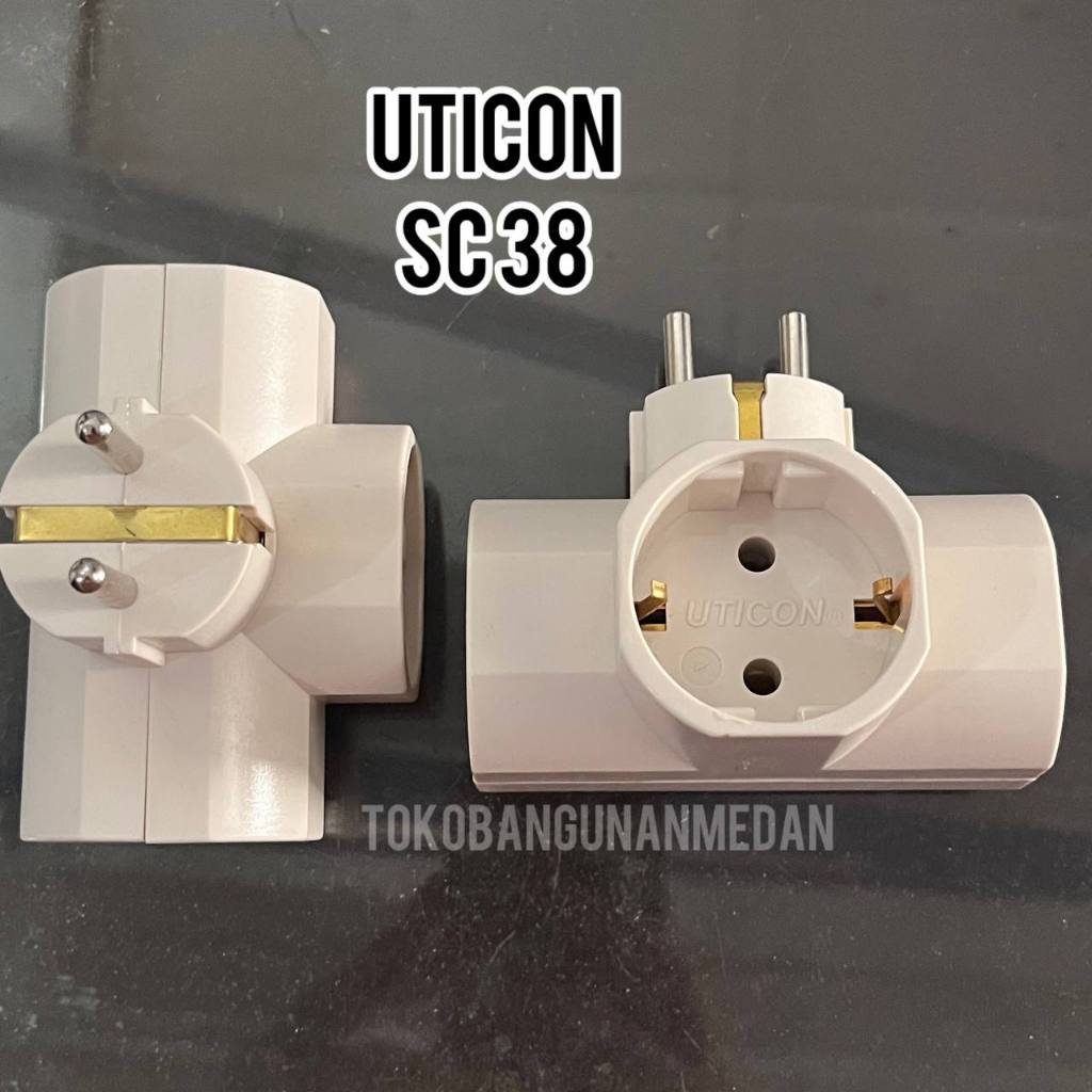 Steker T Cabang UTICON SC 38 / Cok Cabang Terminal kuningan