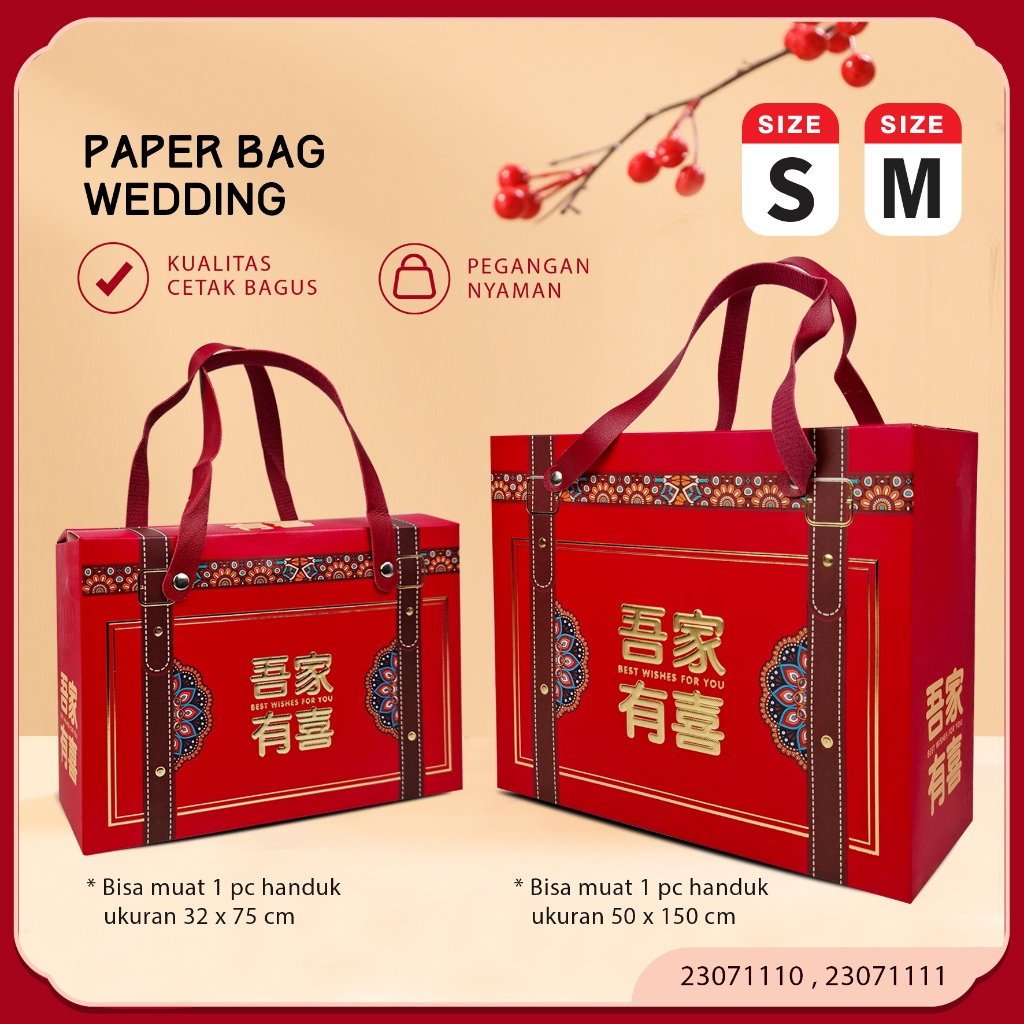

Paper Bag Wedding Kotak Souvenir Pernikahan Paperbag Wedding Teapai Phangteh (23071110 23071111)