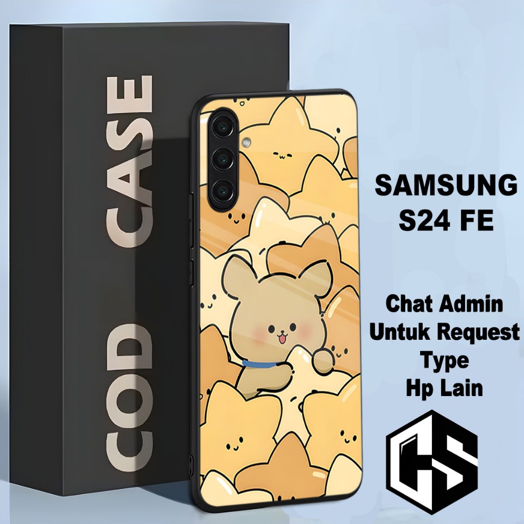 (COD 119) Softcase glossy kilau untuk type Hp SAMSUNG S24 FE / Motif Couple/case samsung s24 fe/casi