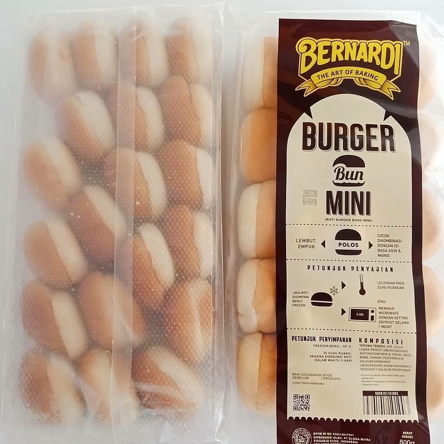 

Bernardi Roti Burger Bun Mini Isi 20 KHUSUS INSTANT Frozen Food Kurir Instan Gojek Grab Murah Praktis Enak Lezat Original Asli Malang Jatim