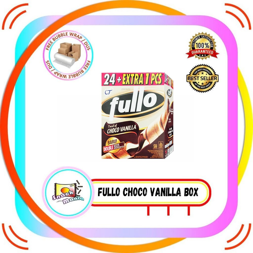 

FULLO Coklat Wafer Stick Twist Choco Vanilla 24 Pcs x 7 gr Chocolate VanilaVV