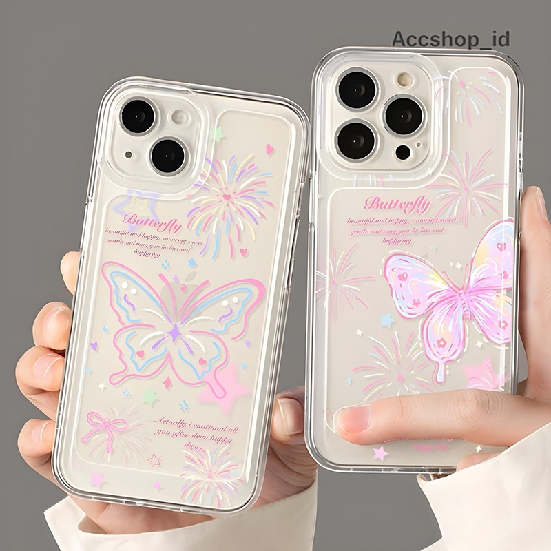 SS1064 SS1067 SOFTCASE CASE SILIKON BUTTERFLY RAINBOW COMPATIBLE FOR OPPO A1 A1K A3S A3X A5 A5X A5S 