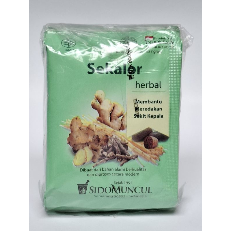 

Jamu sekalor /jamu sakit kepala sido muncul kemasan pack isi 10sachet