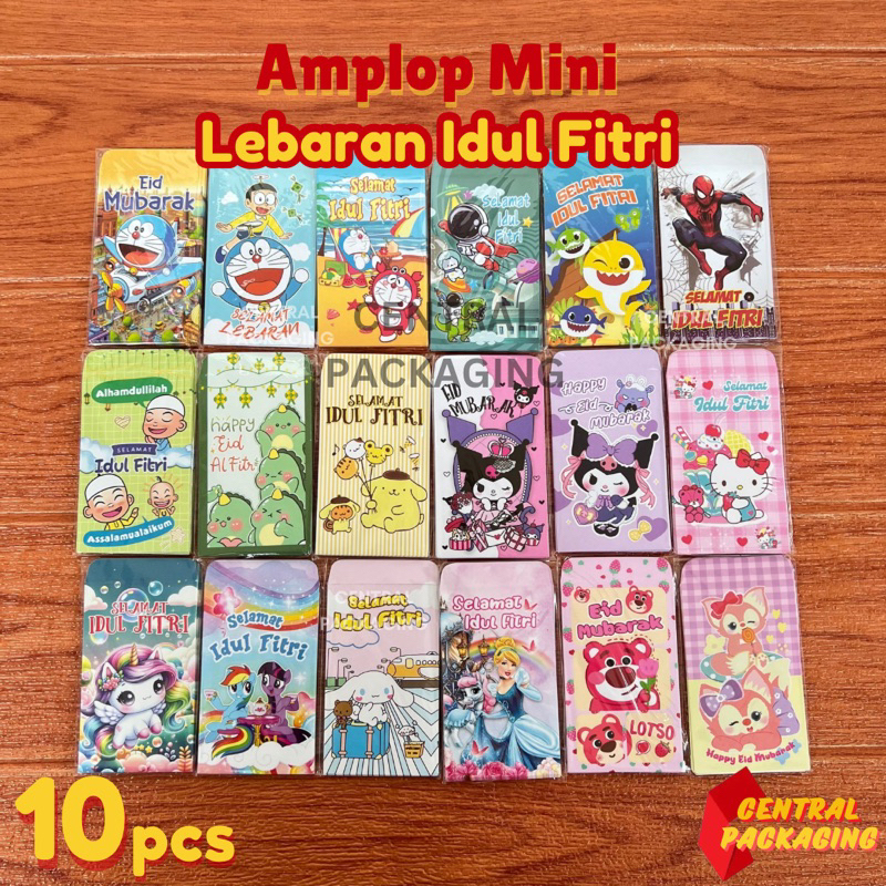 

[1 PACK ISI 10 PCS] AMPLOP MINI LEBARAN IDUL FITRI KARAKTER KARTUN ANAK EID IDHUL ADHA / AMPLOP LEBARAN LUCU