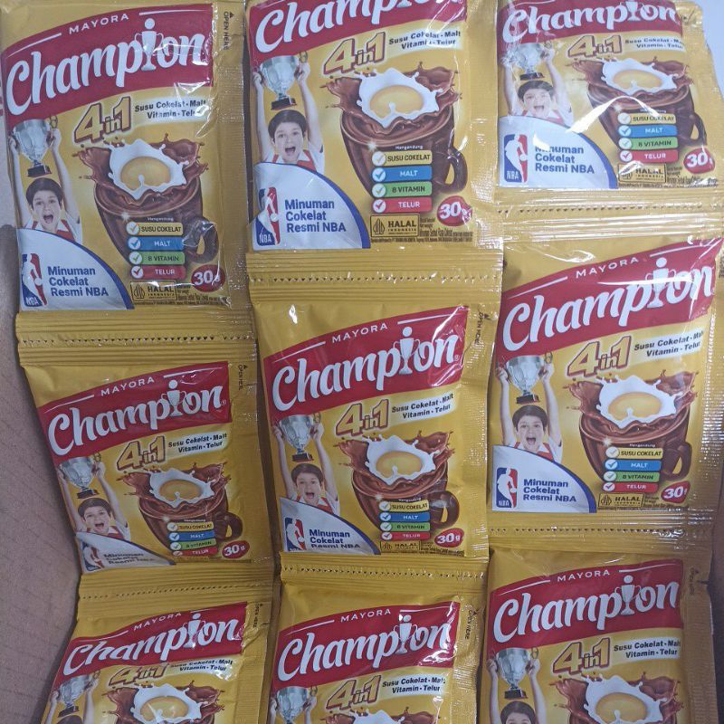

Champion susu coklat 1Renceng isi 10pcs