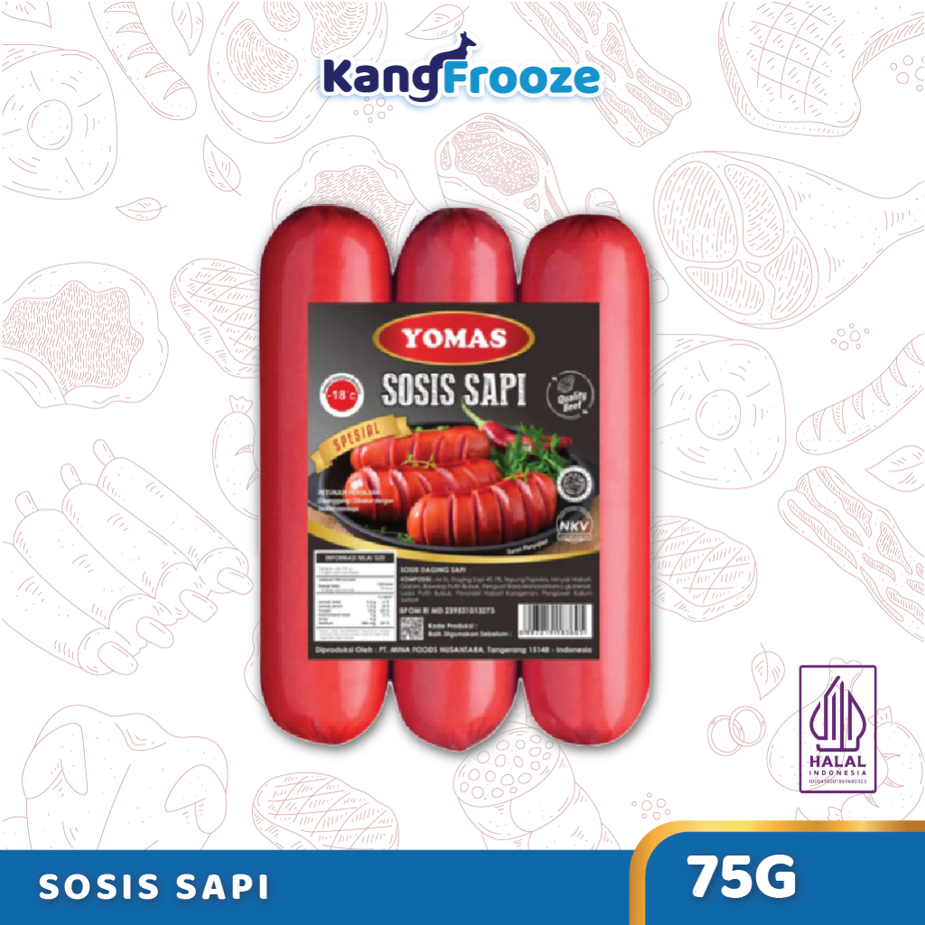 

Yomas Sosis Sapi 75gr