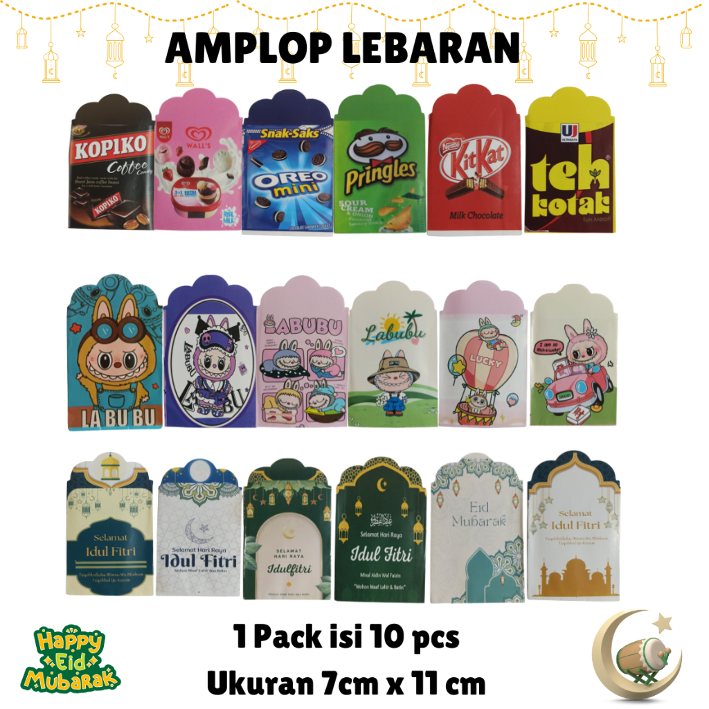 

Amplop Lebaran Selamat Idul Fitri - isi 10 pcs