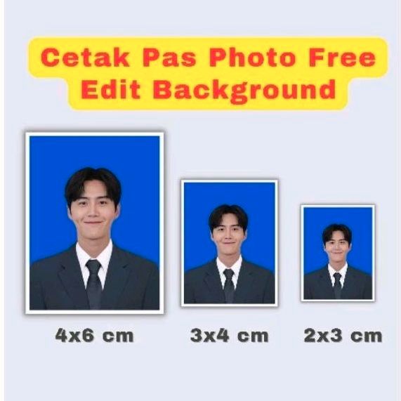 Cetak Pas Foto Ukuran 2x3 3x4 4x6 / Cetak Foto / pas foto