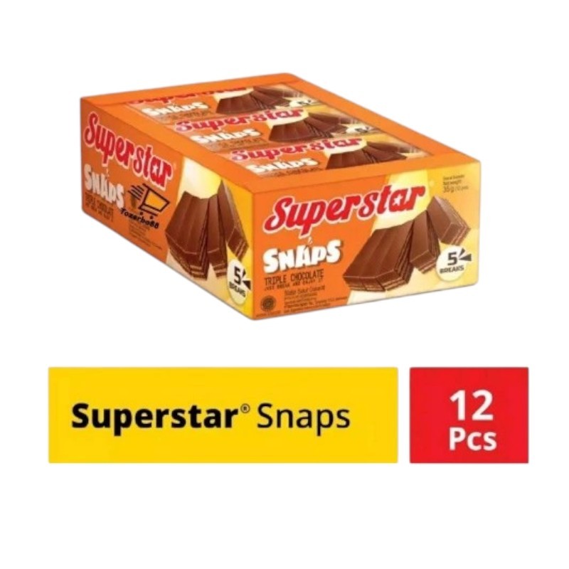 

SUPER STAR SNAPS 1BOX ISI 12 PCS / 28G