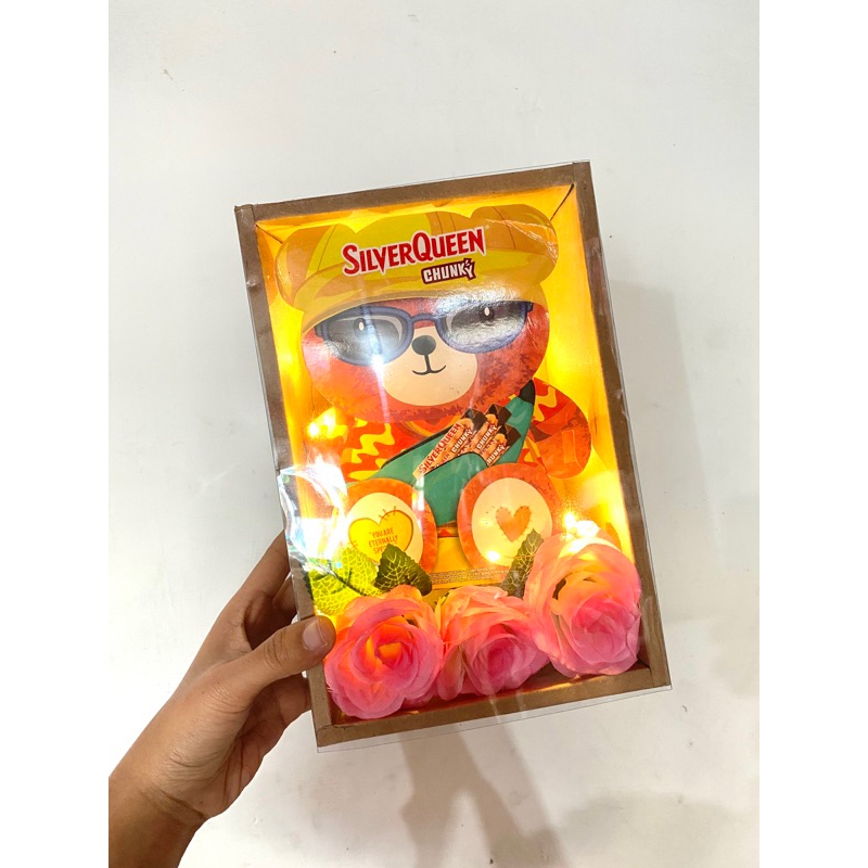 

kado valentine | kado coklat silverqueen valentine | buket coklat | buket valentine