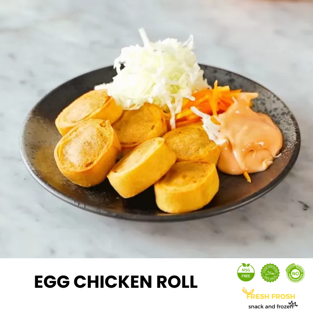 

Egg chicken roll potong ala hokben no msg, no pengawet - resto, cafe
