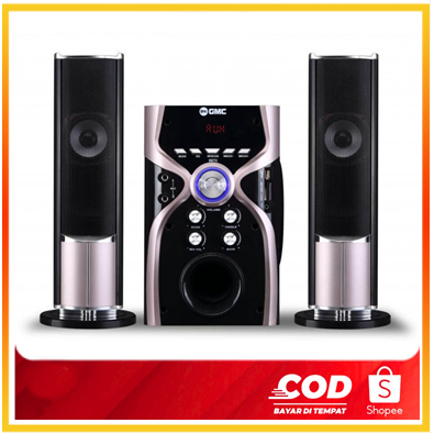 Speaker GMC Bluetooth Karaoke USB Memori Speker Radio 887G Komplit Suara Ngebass