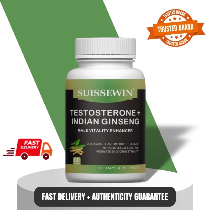 Testosterone + Ashwagandha - Suplemen Kesehatan Pria untuk Performa Maksimal