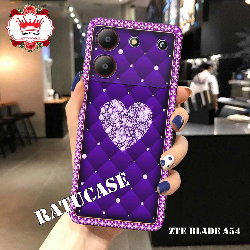 Softcase ZTE Blade A54 - Case pro camera - MOTIF KEREN - bahan karet lentur - casing ZTE Blade A54 -