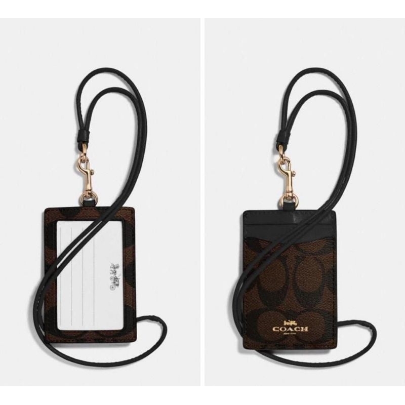 

Coach ID Lanyard Brown Black Mahogany