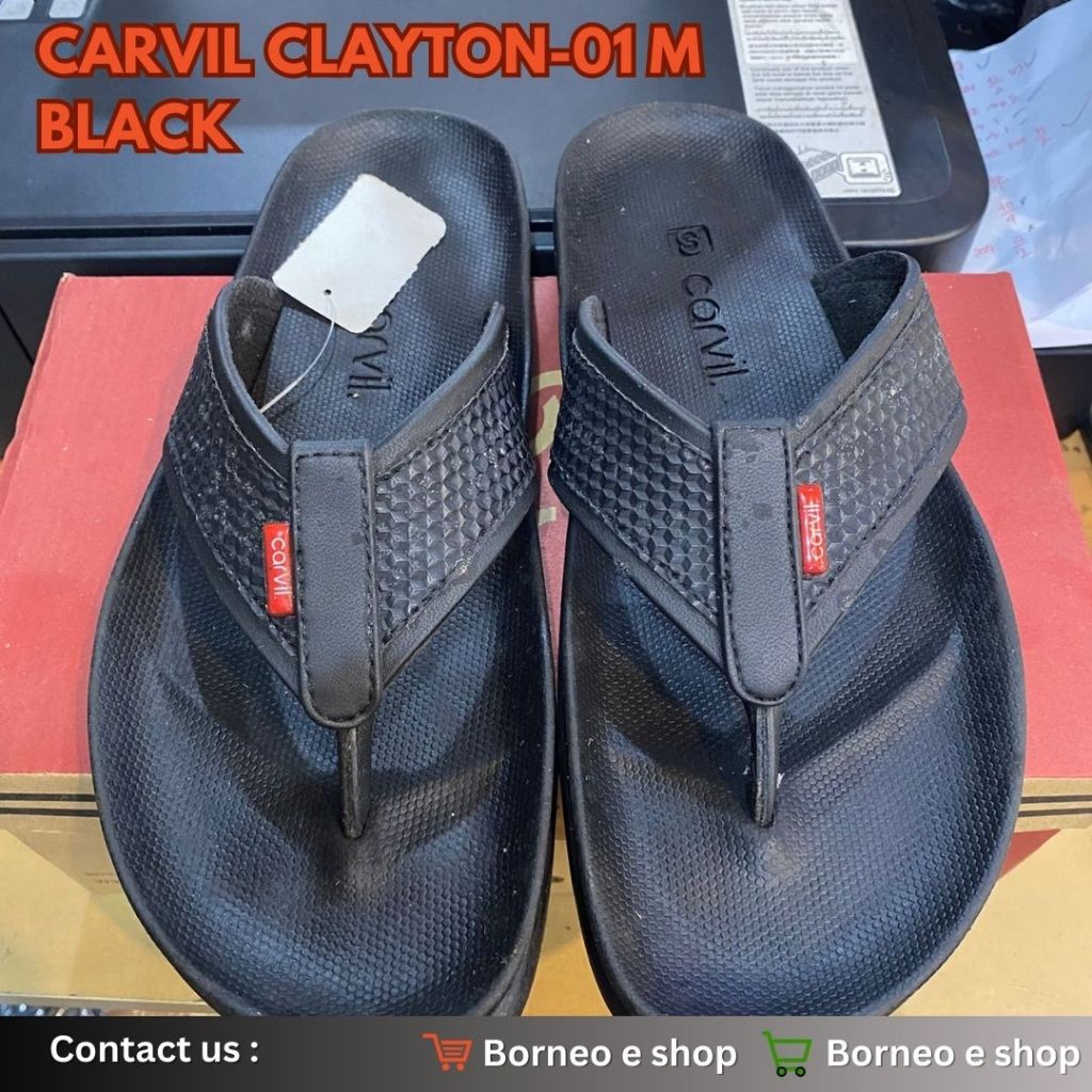 [BISA COD] sandal CARVIL 100% original/ sandal pria/sandal pria/sandal fashion CARVIL CLYTON-01 M BL