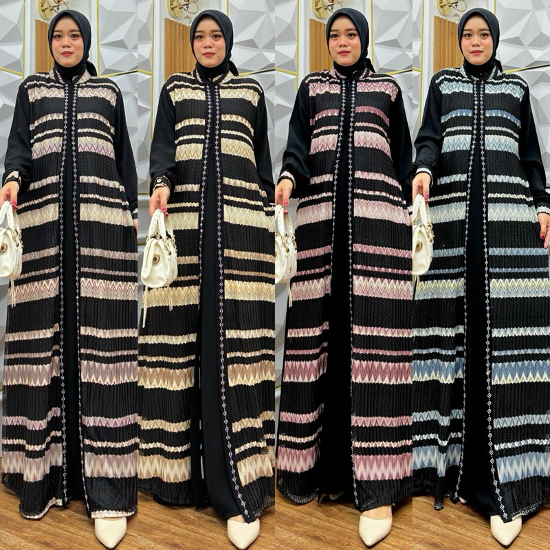 Gamis premium/ gamis lebaran/ gamis abaya/ gamis terbaru/ gamis tanah abang/gamis mewah