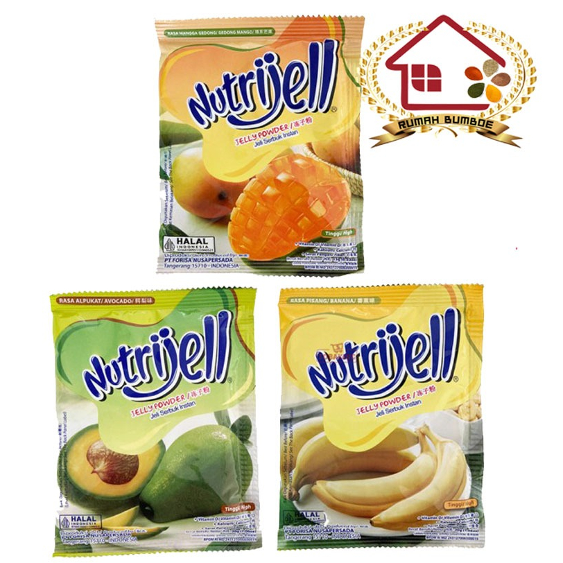 

(1 sachet) NUTRIJEL BARU JUMBO Alpukat Banana Mangga Gedong Nutrijell Puding Jelly Jeli Pudding Food Manis