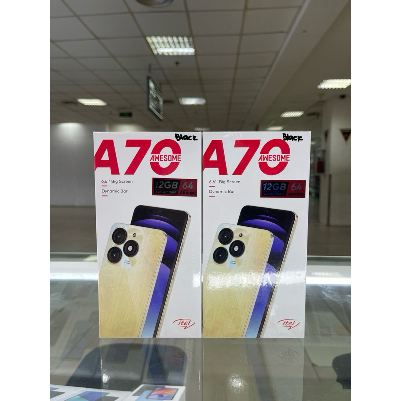 Itel A70 ram 12/64GB new resmi