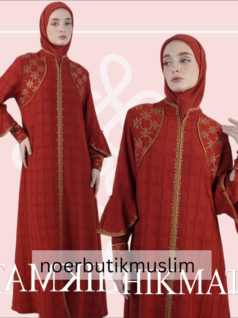 Hikmat Fashion Original A6620 Abaya Hikmat  noerbutikmuslim