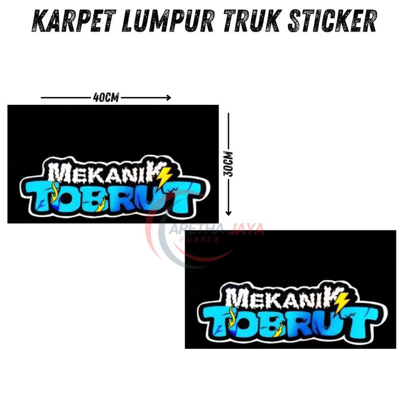 Karpet lumpur truk sticker / karpet lumpur truk coltdiesel engkel