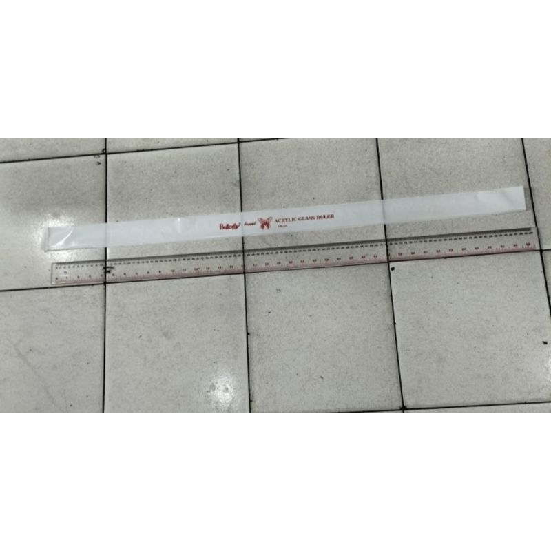 

Butterfly Ruler Plastic Acrylic Penggaris Plastik Acrylic 100 cm - Pc.