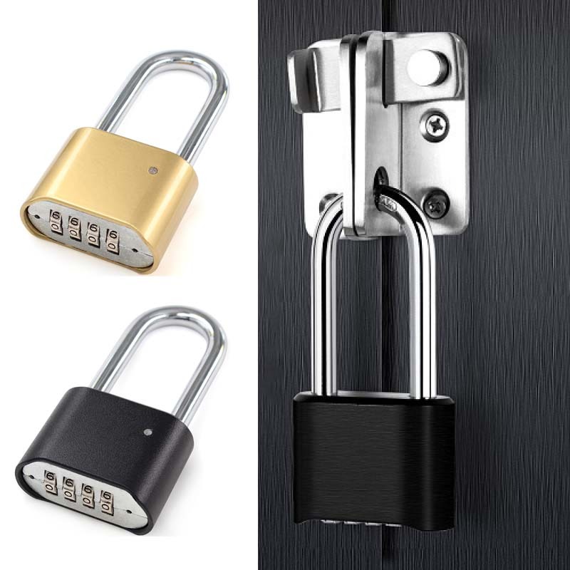 Gembok Padlock Kode Angka Kombinasi 4 Digit Tonyon Shackle Padlock Untuk Pagar Rumah Anti Maling Pin