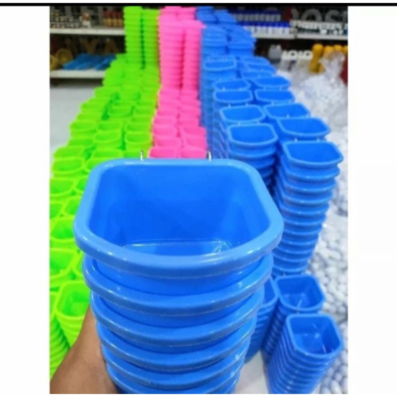 cepuk plastik tempat pakan minum ayam kemasan 10 pcs