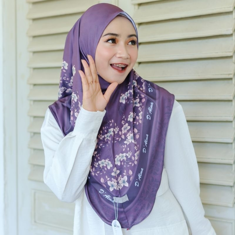 JILBAB KHIMAR PRINTING MOTIF SISIL MALAY BY DALMA HIJAB