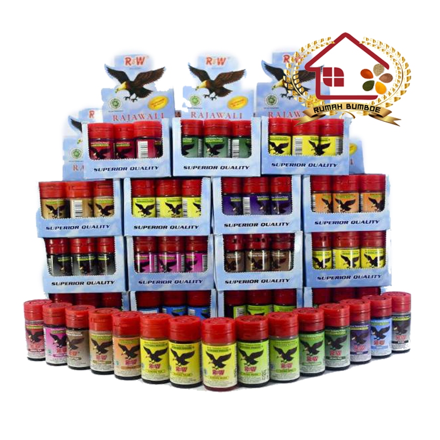 

(12 pcs x 15 ml) RAJAWALI Pewarna Makanan 1 BOX Cap Rajawali Botol Pewarna Kue Aman Baking pasta rasa lengkap 1 set