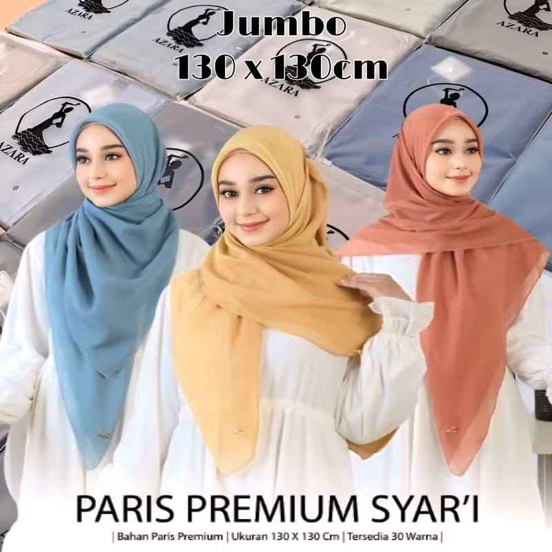 Segiempat paris premium jumbo ory by azara hijab