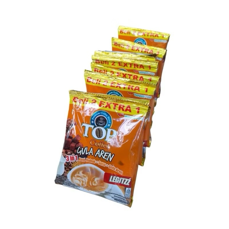 

Top Coffee Gula Aren Tubruk 27gr × 15 Sachet