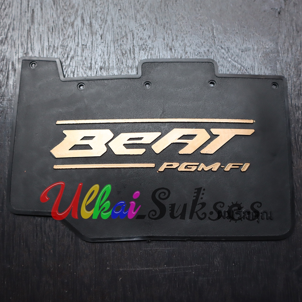 Mudflap Atau Karpet Kolong Honda Beat Fi New Hitam Tulisan Warna
