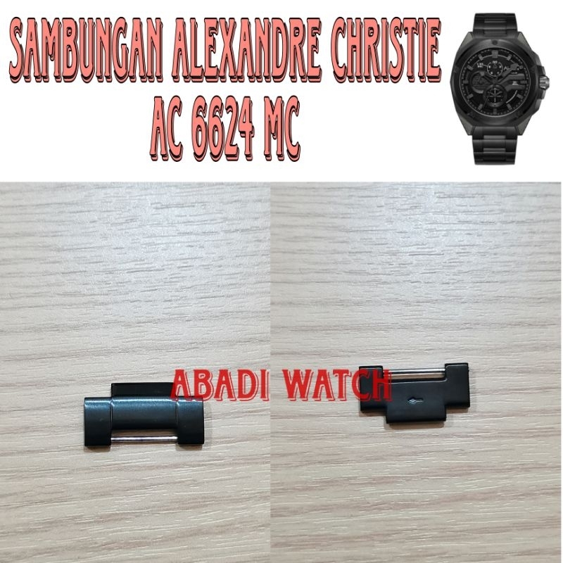 Sambungan Tali Rantai Jam Tangan Alexandre Christie AC 6624 mc