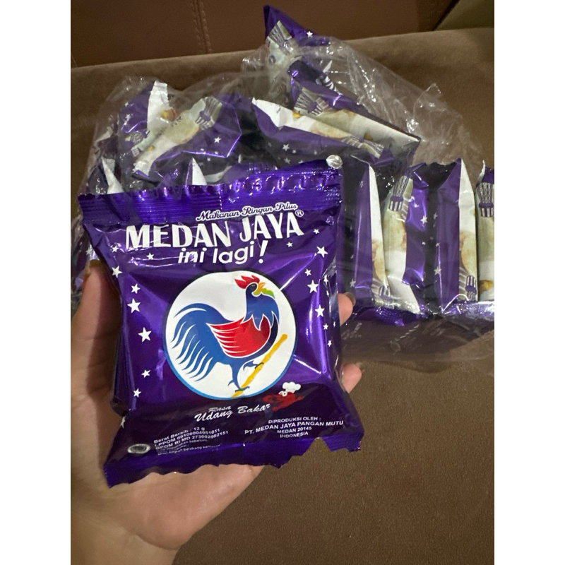 

Snack cemilan-Medan Jaya pilus rasa udang bakar 30g & 12gr (10 pcs)