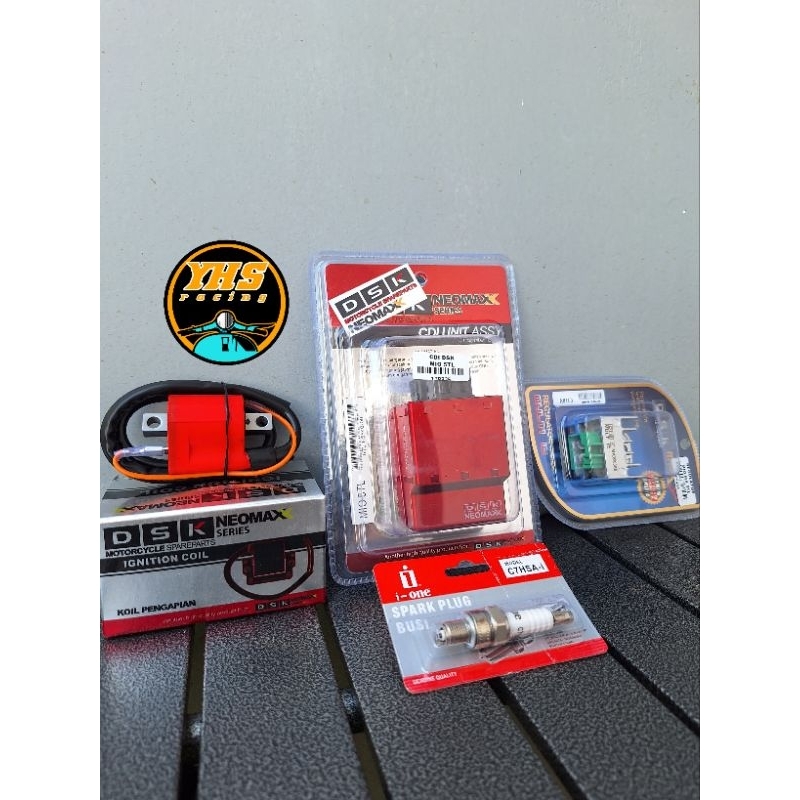 Paketan Upgrade Pengapian Cdi Kiprok Koil Busi Racing Mio Sporty Mio Soul Karbu Jupiter Z Vega R New