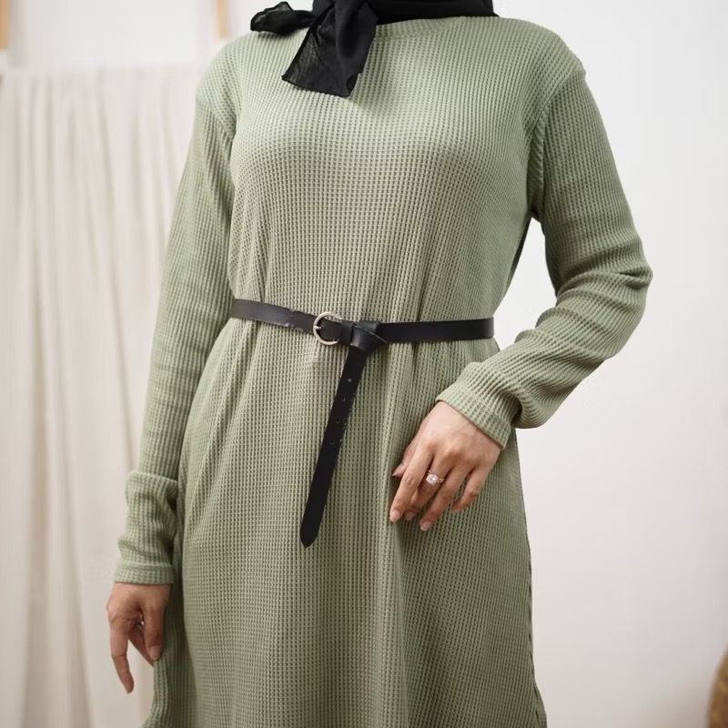 Hot Tunik Premium /Tunik Kaos Waffle / Basic Tunik / Long Tunik Knit / Waffle Unqlo /Fashon Hijab