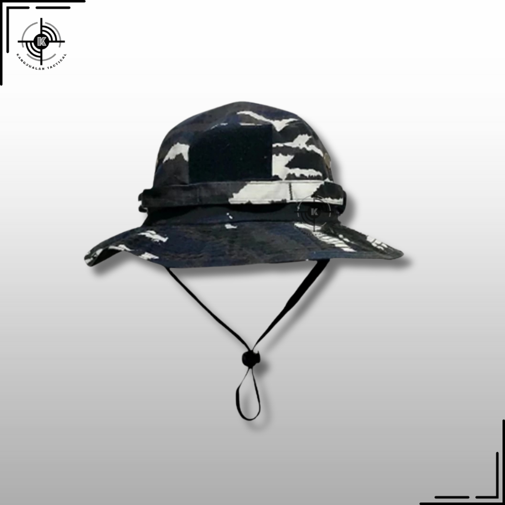 TERMURAH TOPI RIMBA LORENG LAYAR / TOPI BULAT DORENG LAYAR / TOPI JUNGLE HAT / PRODUK ORIGINAL COD