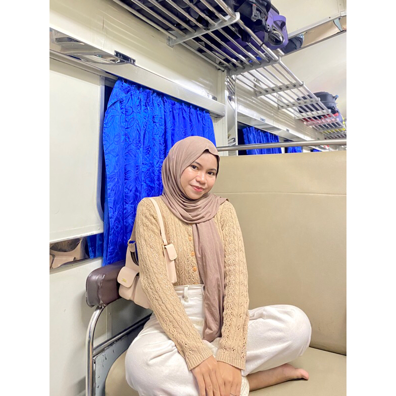 preloved cardigan crop rajut