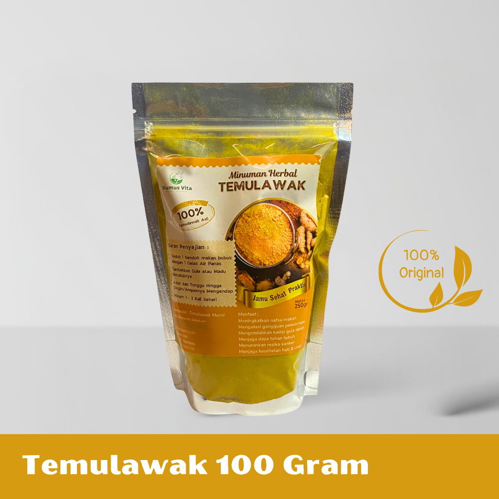 

Temulawak Bubuk 100 Gram Murni Tanpa Campuran