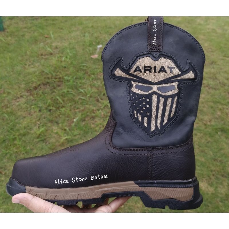 ARIAT Rebar Flex Western VentTEK Incognito Composite Toe Work Boot (Safety Shoes) - Bonus Oil - Size