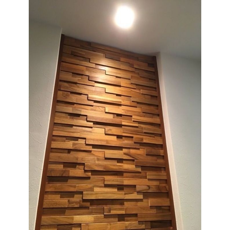 Wallpaper Dinding Interior Rumah Wall Panel Woodpanel Wallpanel kayu Jati