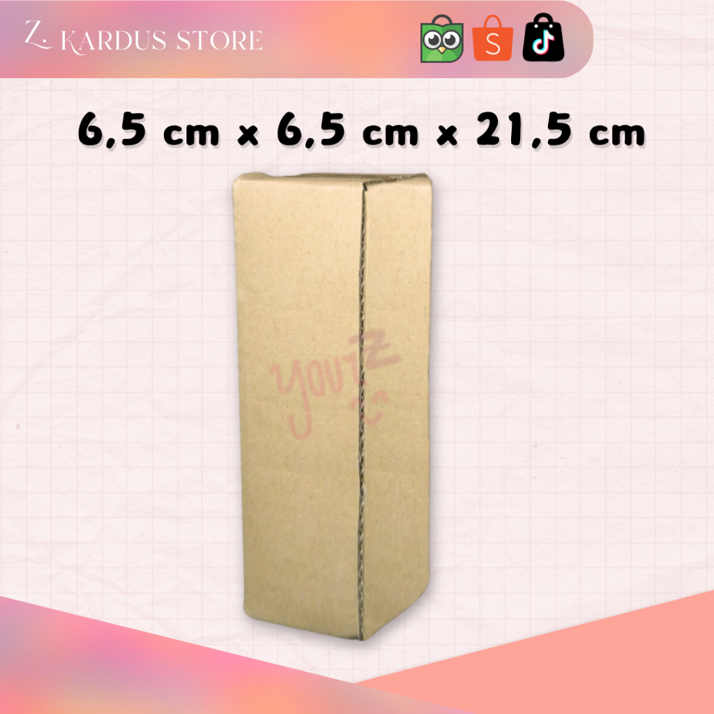 

Kardus Sedang | Kardus Packing | Kardus Paket | Kardus ukuran 6,5 cm x 6,5 cm x 21,5 cm