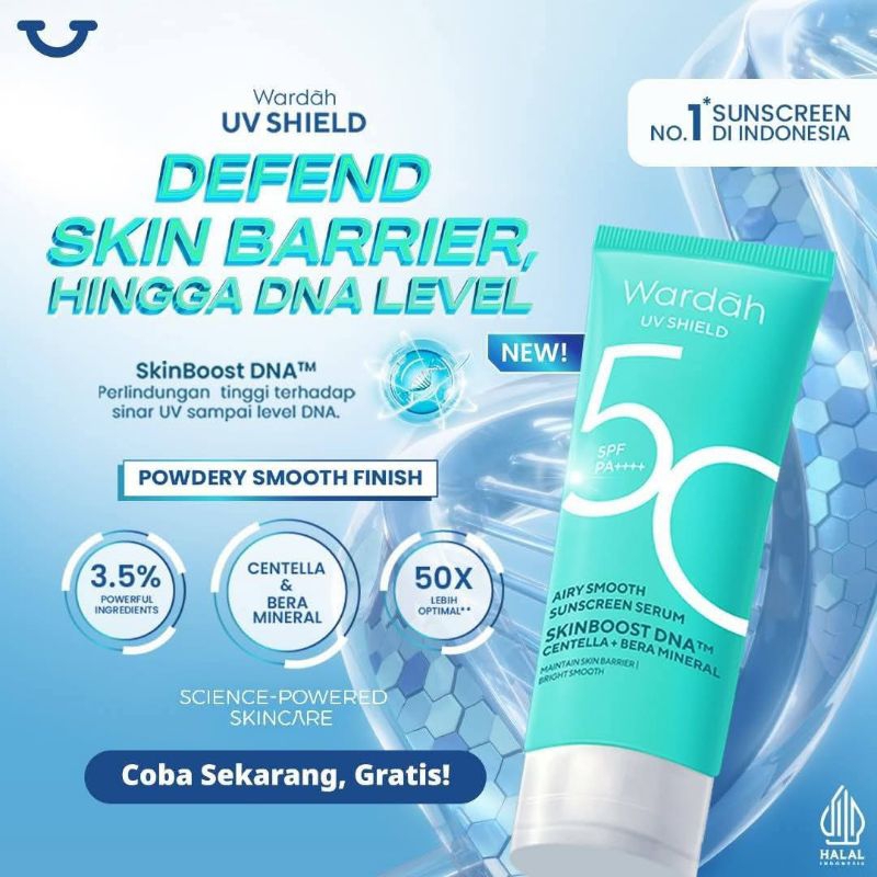 WARDAH SUNSCREEN SPF 50 AIRY SMOOTH