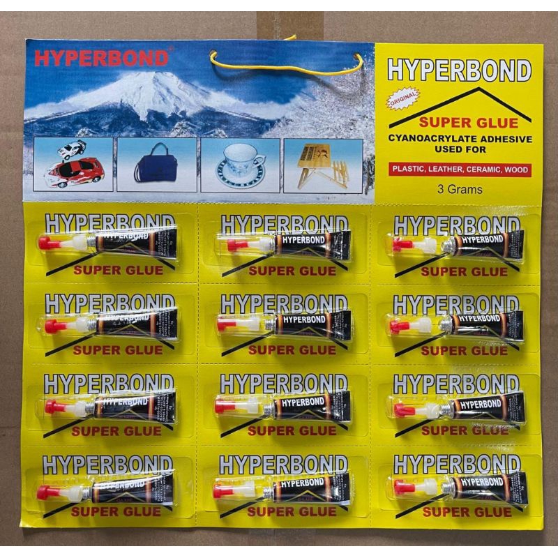 

lem besi hyperbond 3gram 1papan isi 12pcs