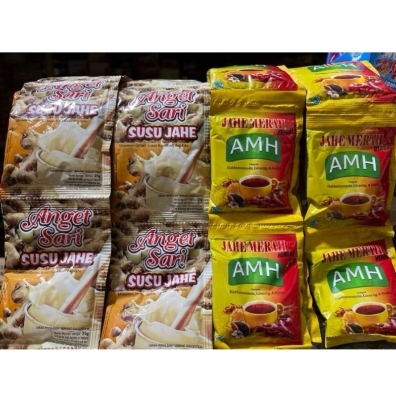 

SUSU JAHE ANGET SARI/JAHE MERAH AMH RENCENG (ISI 10 SACHET)