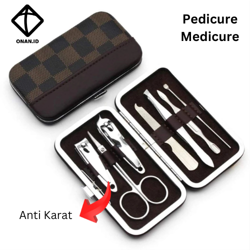 ONAN Gunting Kuku dan Alat Perawatan Kuku 1 Set Lengkap Menicure Pedicure Kit