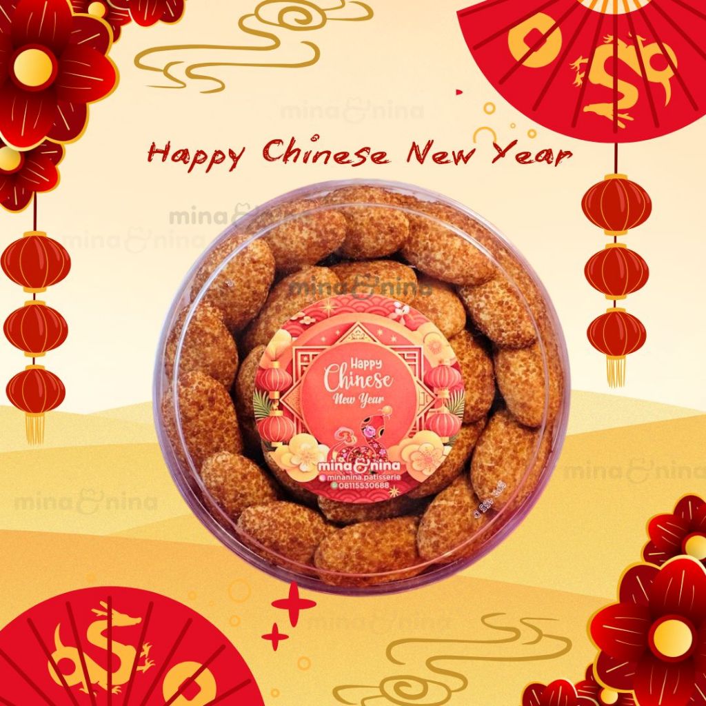 

MINA&NINA KUE KERING TOPLES BULAT 500 GR EDISI IMLEK / CHINESE NEW YEAR 2025